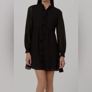 The Chiffon Dress in Black